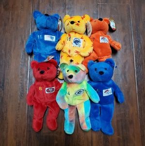 Vintage 90s NFL Beanie Babies
